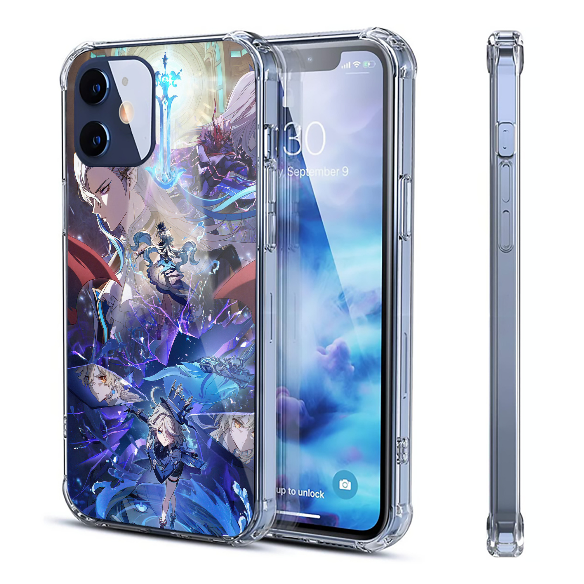 げんし神 genshin 【iPhone 12シリーズ対応】透明スマホケース（クリアソフトケース）